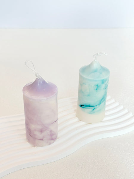 Marbled Pillar Candle 暈染柱狀蠟燭