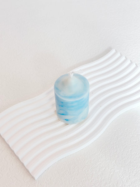 Marbled Pillar Candle 暈染柱狀蠟燭 - Small