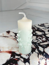 Load image into Gallery viewer, Rose Embossed Pillar Candle - Small
