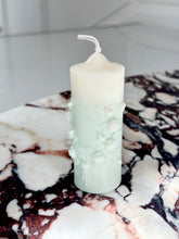 Load image into Gallery viewer, Rose Embossed Pillar Candle - Small
