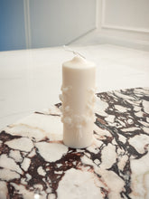 Load image into Gallery viewer, Rose Embossed Pillar Candle - Large
