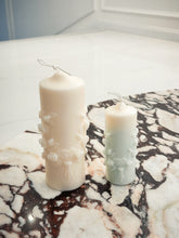 Load image into Gallery viewer, Rose Embossed Pillar Candle - Large
