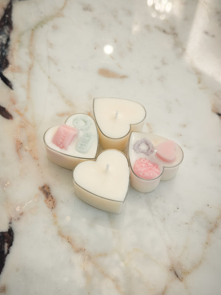 Heart Sweets Tea Light Candle