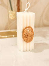 Load image into Gallery viewer, Little Jane Cameo Candle - Braided Pillar
