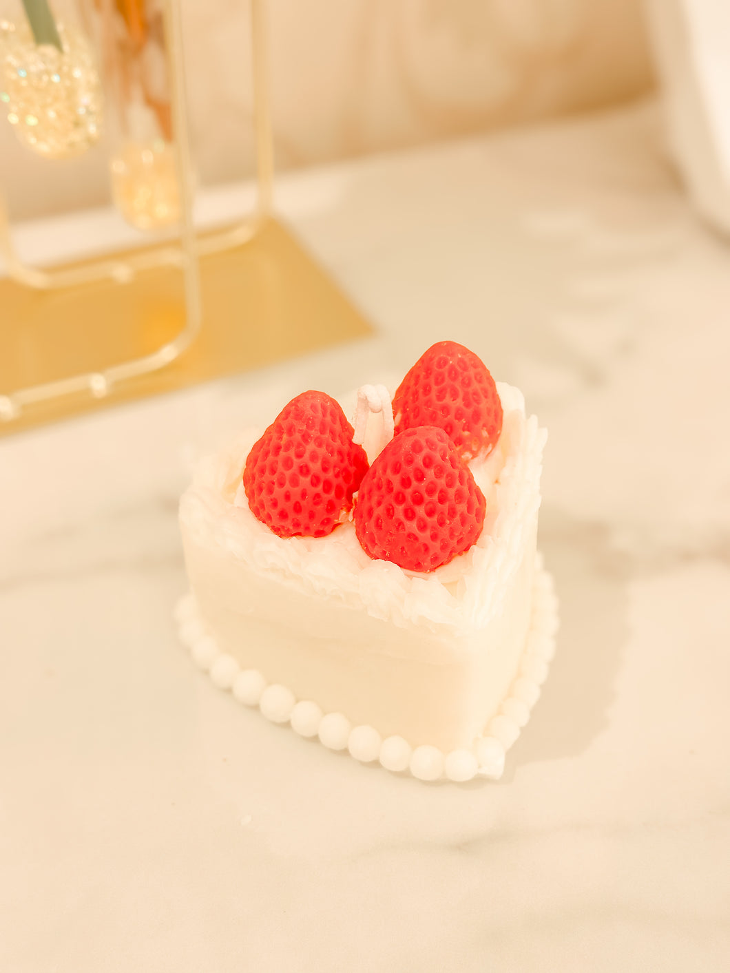 Heart Whipped Cream Candle